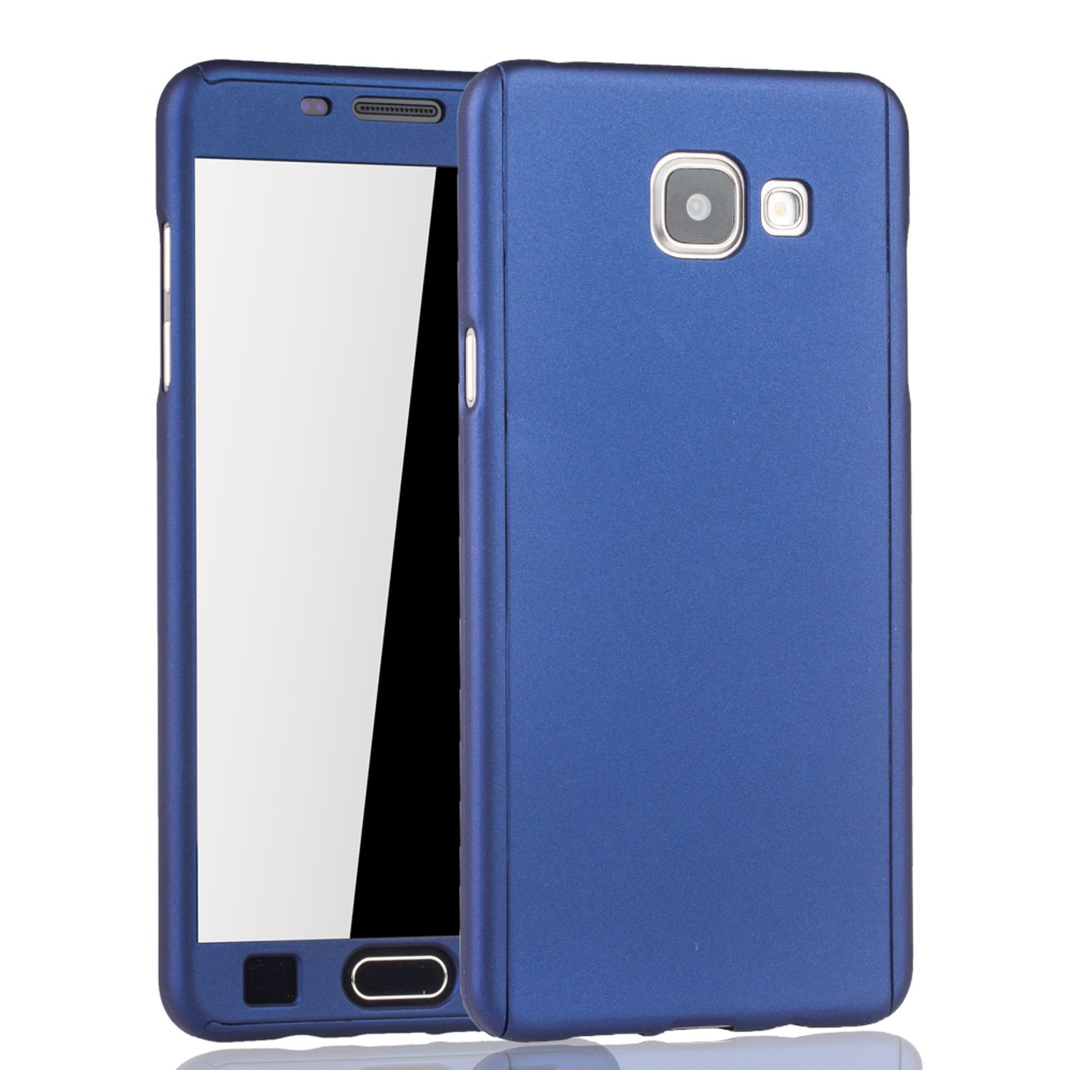 Blau Full (2016), Grad 360 DESIGN A5 Samsung, Galaxy KÖNIG Cover, Handyhülle Schutz,