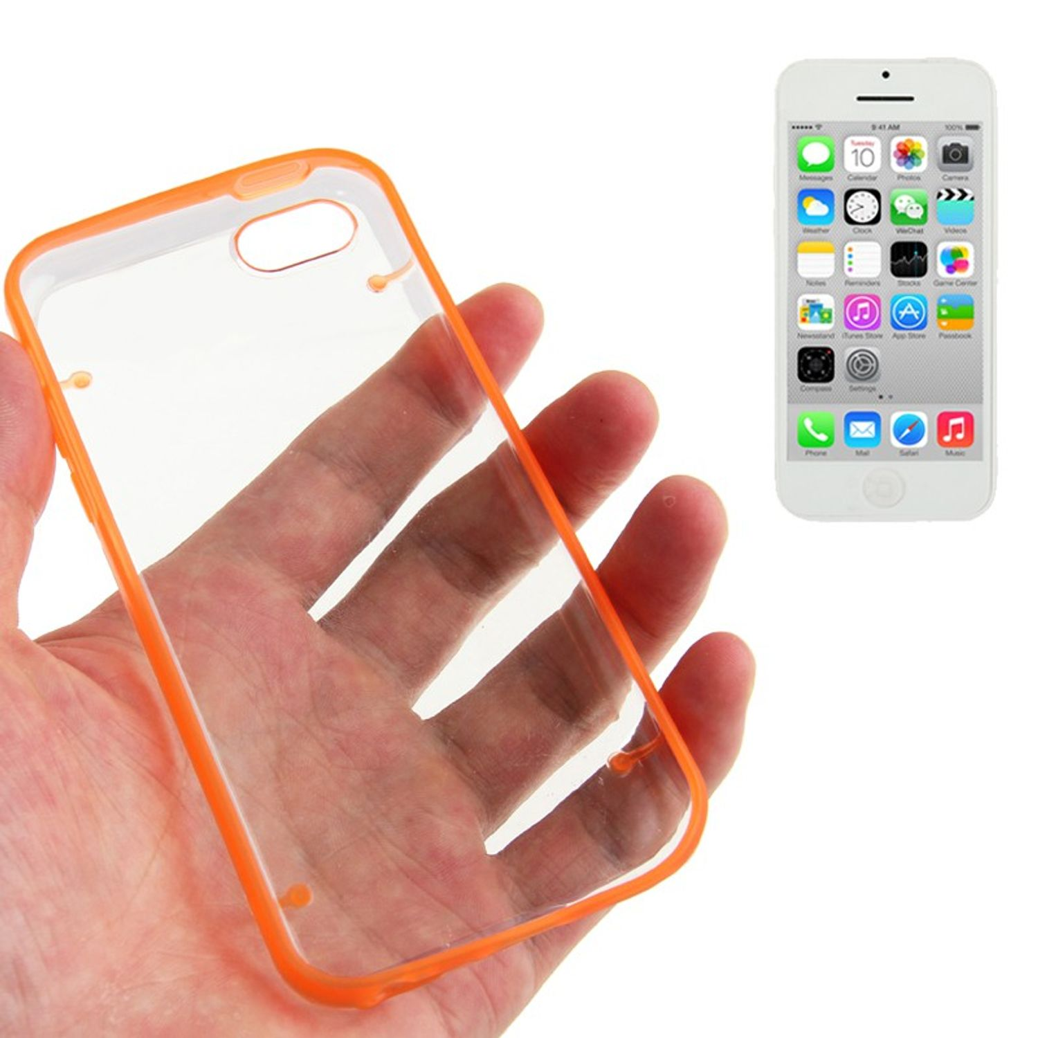 Orange iPhone Apple, DESIGN Handyhülle, 5c, Backcover, KÖNIG