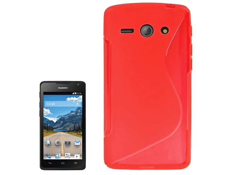Y530, Handyhülle, Huawei, Ascend DESIGN KÖNIG Backcover, Rot