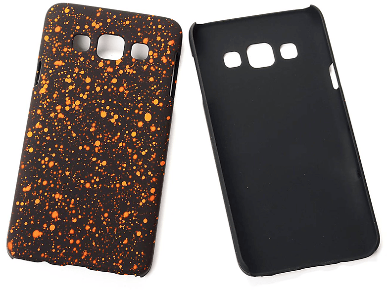 Backcover, (2015), DESIGN Schwarz KÖNIG A3 Handyhülle, Galaxy Samsung,