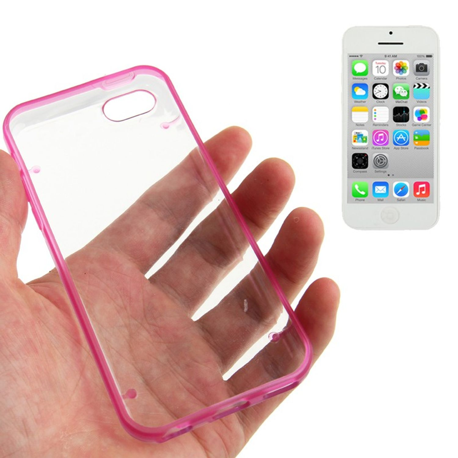 KÖNIG DESIGN Handyhülle, Apple, 5c, Rosa iPhone Backcover