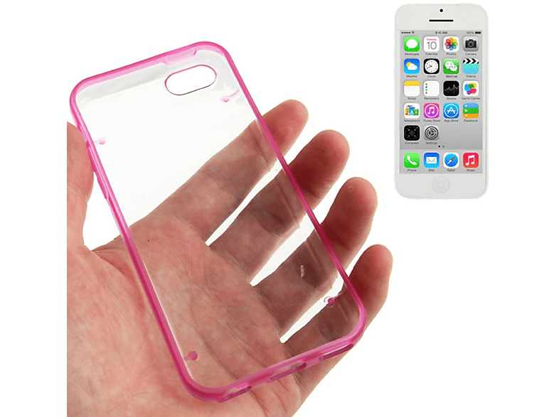 KÖNIG DESIGN Handyhülle, Apple, 5c, Rosa iPhone Backcover