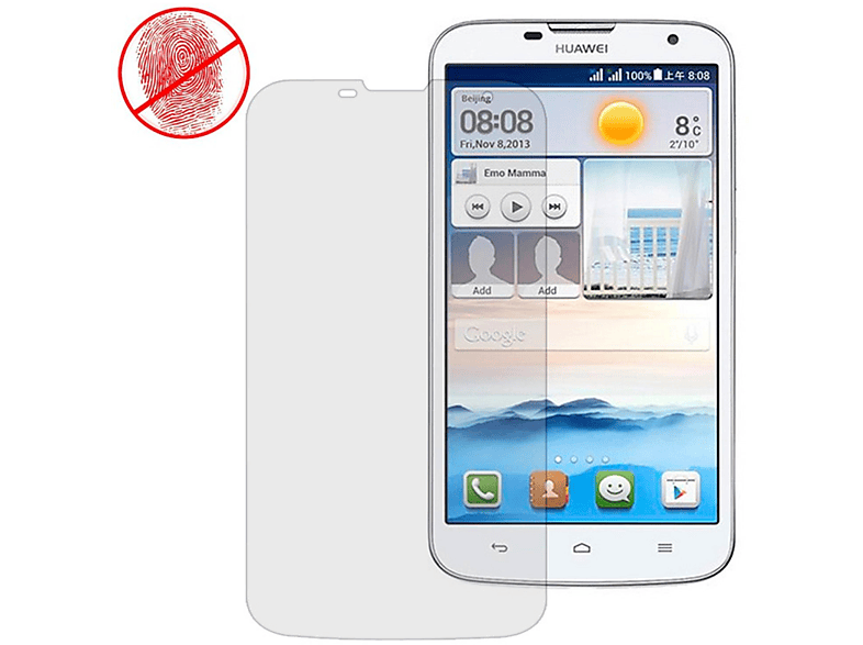 DESIGN Transparent Handyhülle, Huawei, Ascend Backcover, KÖNIG G730,
