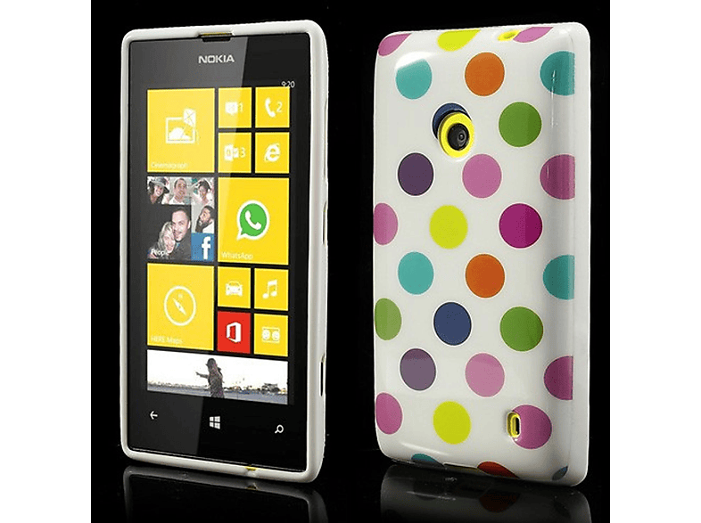 KÖNIG DESIGN Handyhülle, Nokia, Weiß Backcover, 520, Lumia