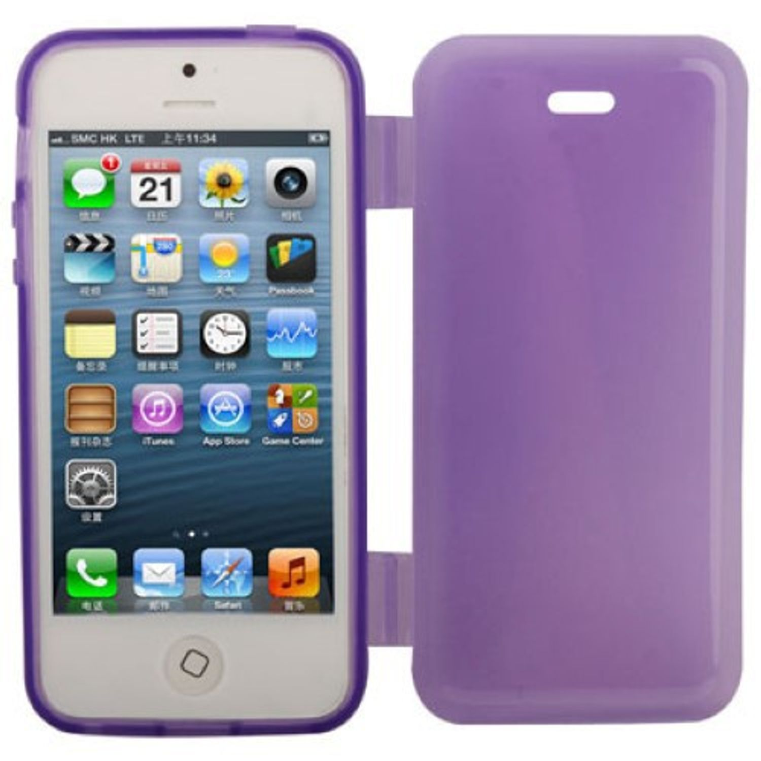 KÖNIG DESIGN Handyhülle, Backcover, Apple, / 5s SE, 5 / Violett iPhone