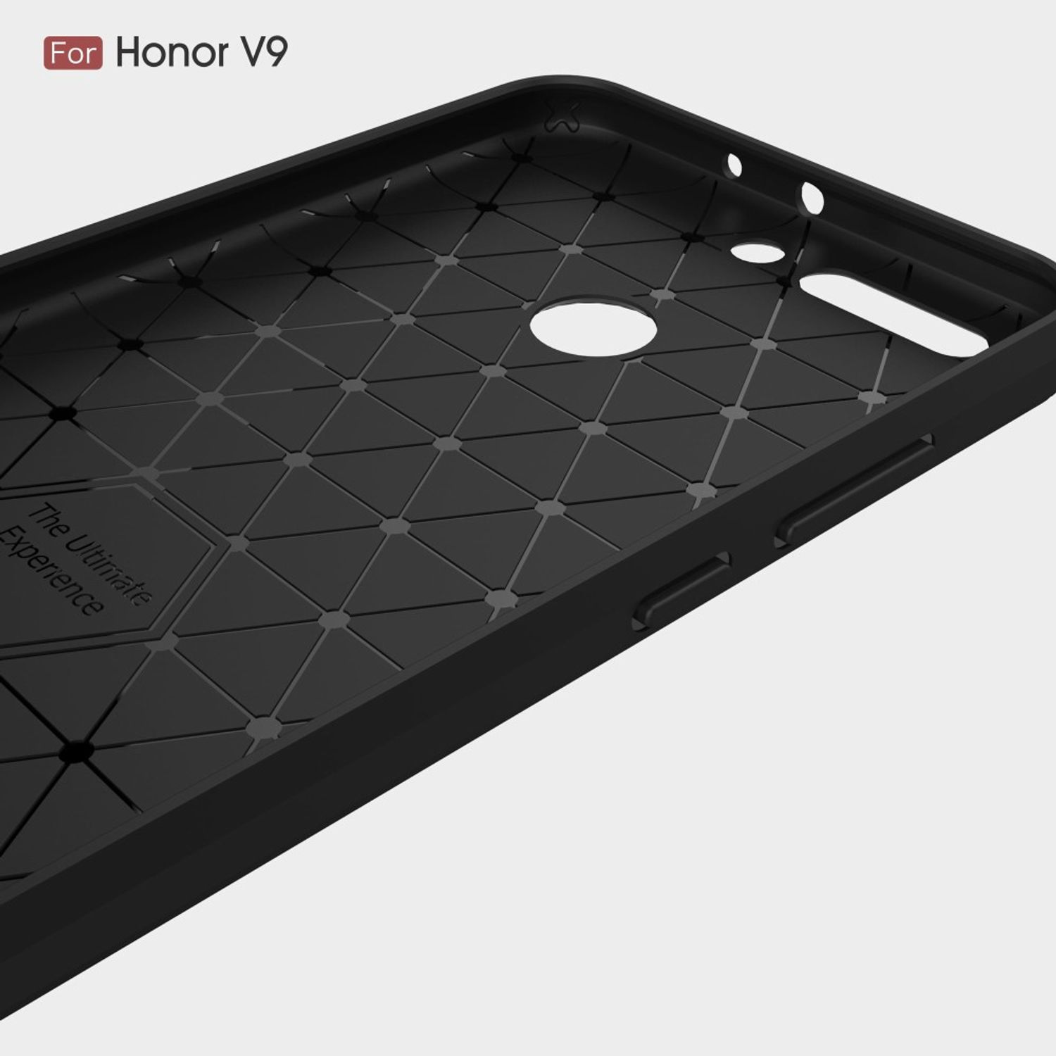 KÖNIG DESIGN Handyhülle Carbon Honor 8 Backcover, Optik, Note Pro, Huawei, Blau