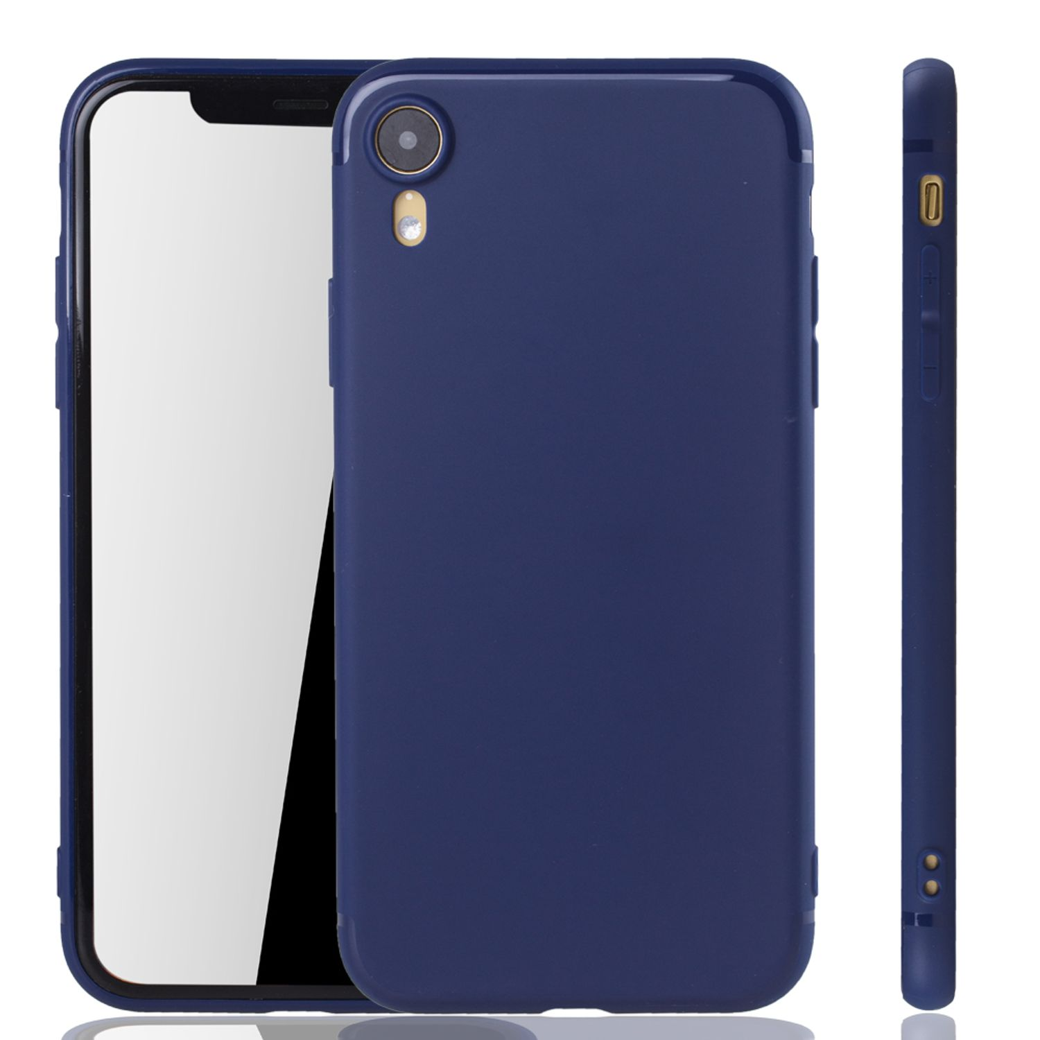 Blau Handyhülle, DESIGN Apple, iPhone XR, KÖNIG Backcover,