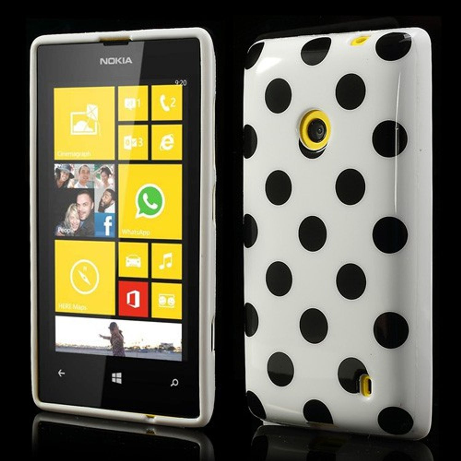 Backcover, KÖNIG DESIGN Nokia, Weiß 520, Handyhülle, Lumia