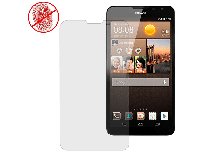 Huawei, Mate Handyhülle, 2, Backcover, Ascend Transparent DESIGN KÖNIG