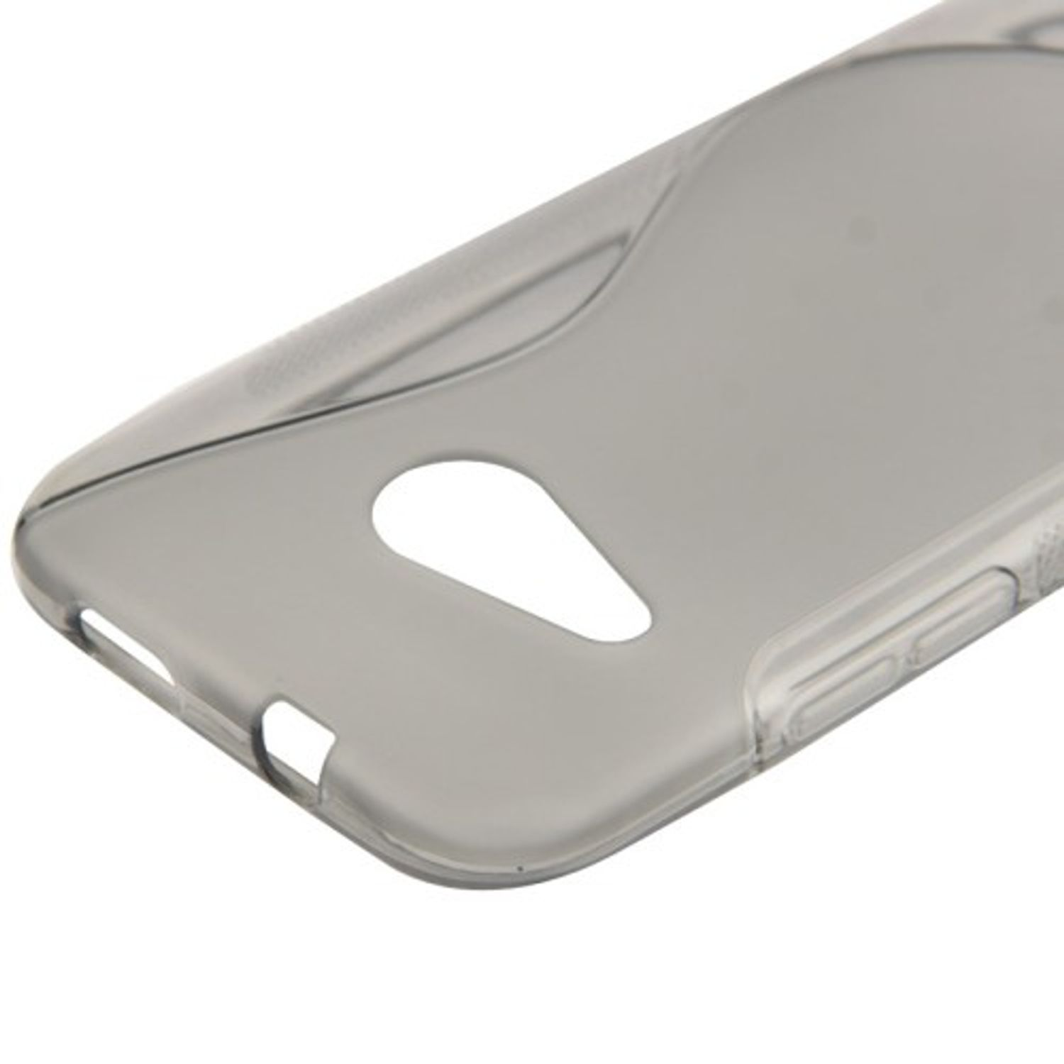 KÖNIG DESIGN 2, HTC, One Handyhülle, Grau mini Backcover