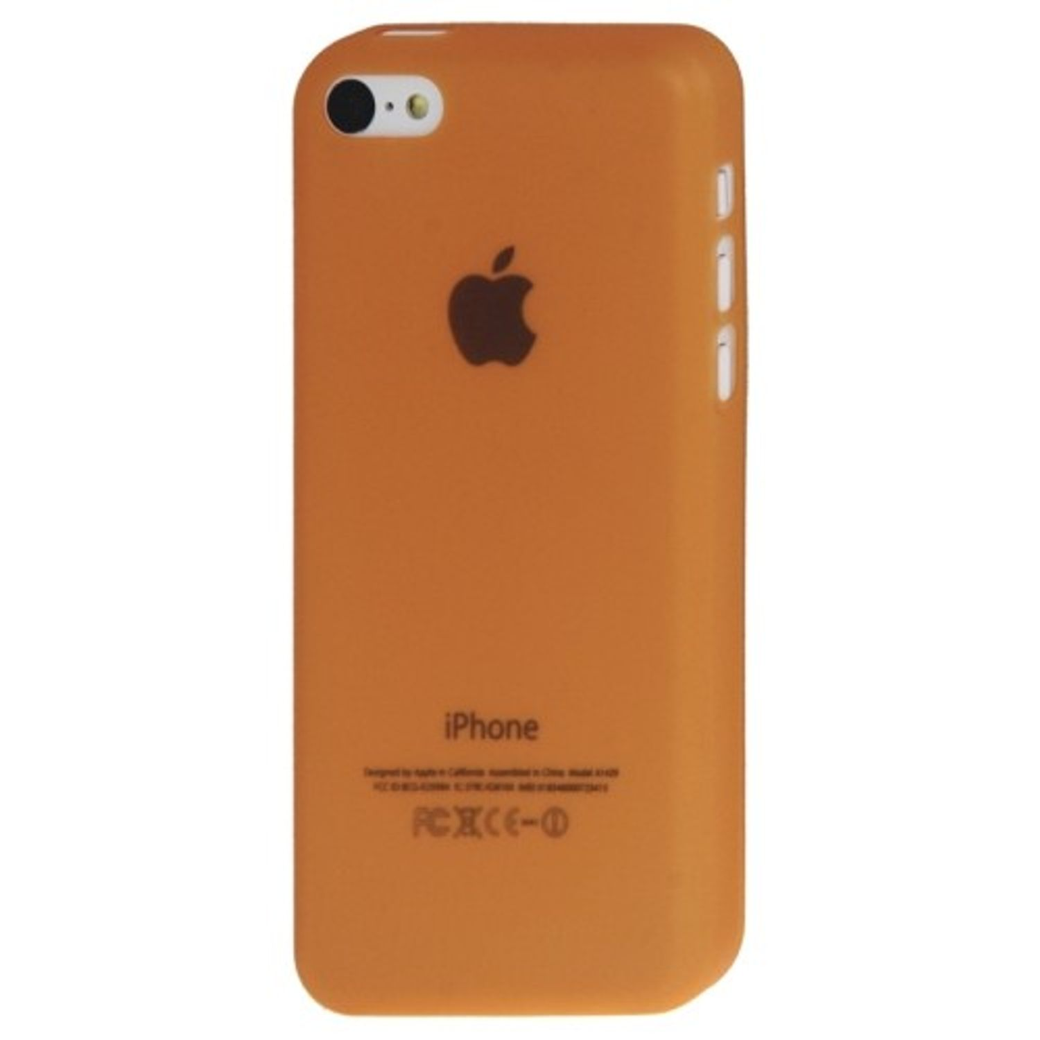 KÖNIG DESIGN Handyhülle, Backcover, Apple, Orange iPhone 5c