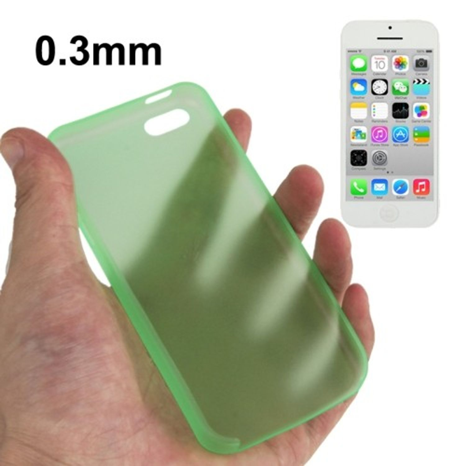 Backcover, 5c, Apple, Grün iPhone KÖNIG DESIGN Handyhülle,