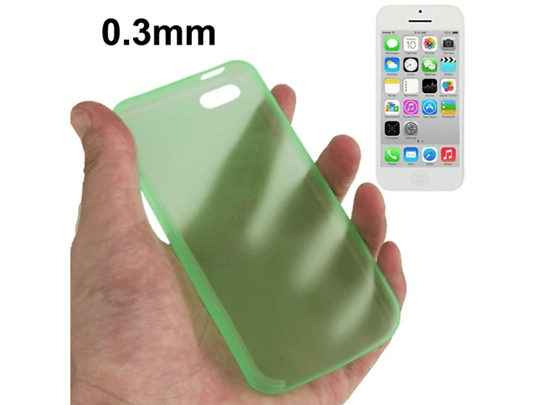 Apple, Handyhülle, DESIGN Grün 5c, Backcover, KÖNIG iPhone
