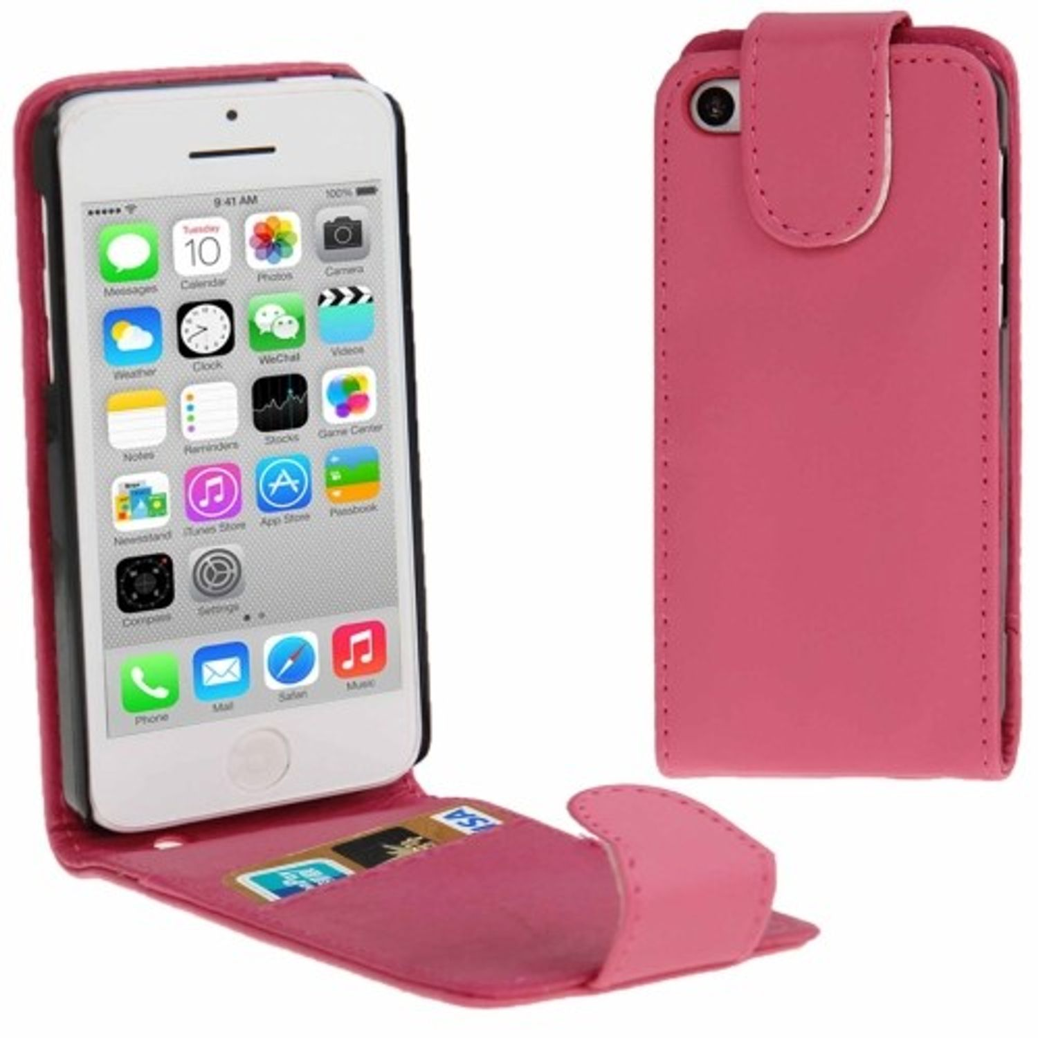 KÖNIG Apple, Backcover, DESIGN Rosa iPhone Handyhülle, 5c,
