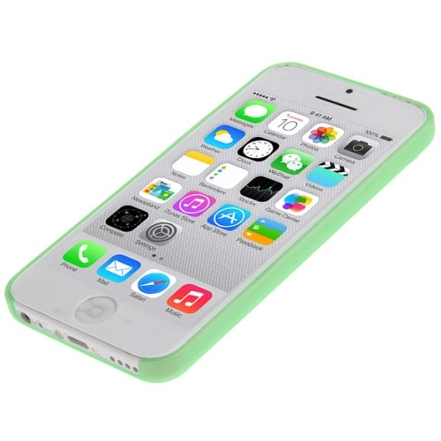 Apple, Handyhülle, DESIGN Grün 5c, Backcover, KÖNIG iPhone