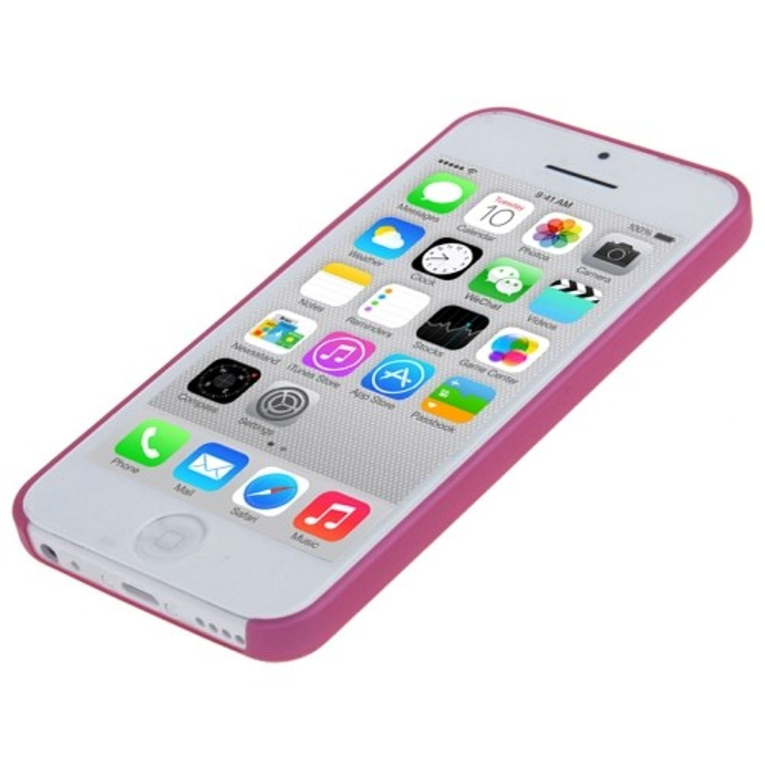 Apple, 5c, DESIGN KÖNIG Handyhülle, Rosa Backcover, iPhone