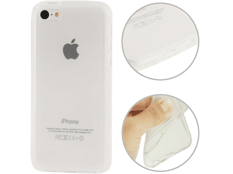 KÖNIG DESIGN Handyhülle, Backcover, Apple, iPhone 5c, Transparent