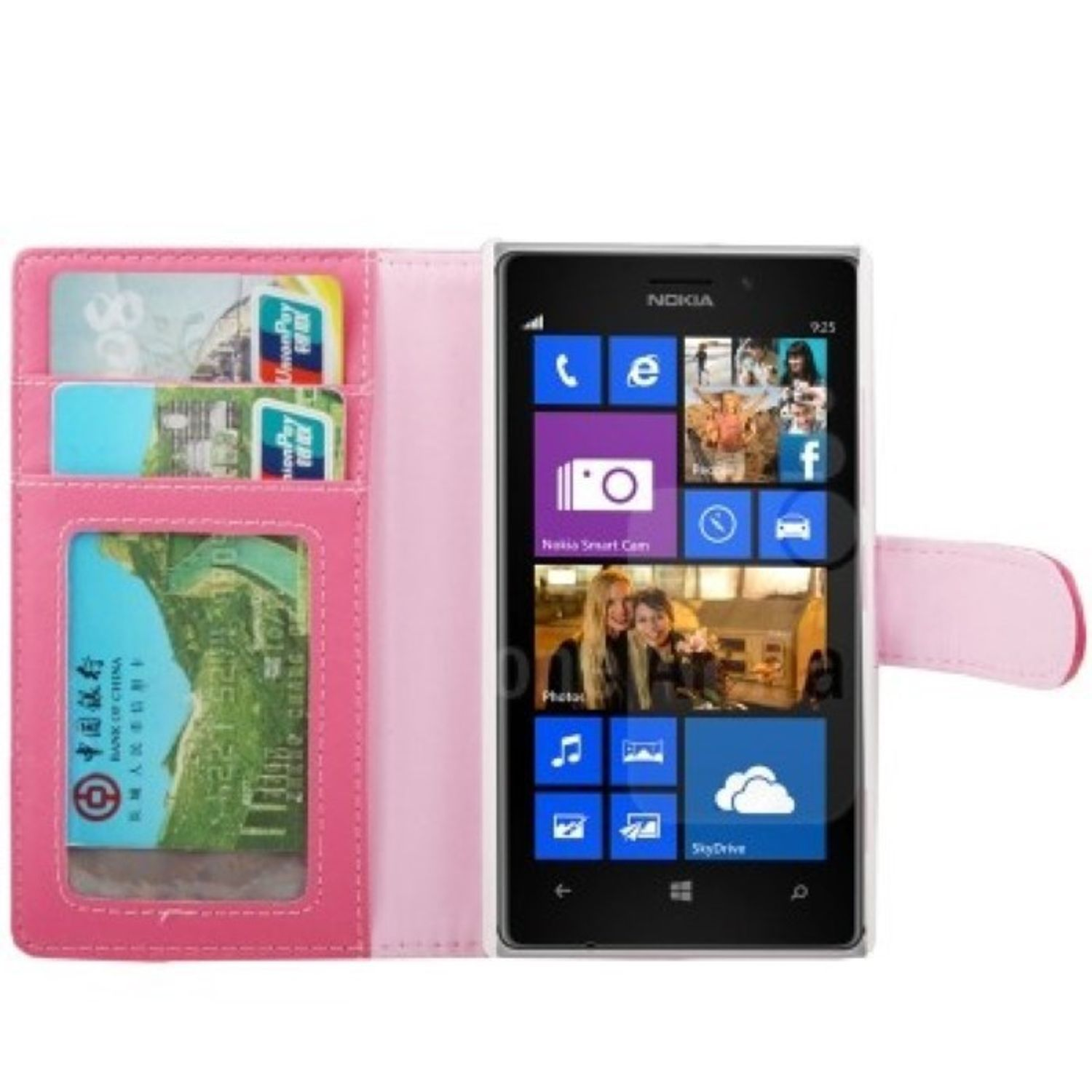 KÖNIG DESIGN Handyhülle, Backcover, Nokia, 925, Rosa Lumia