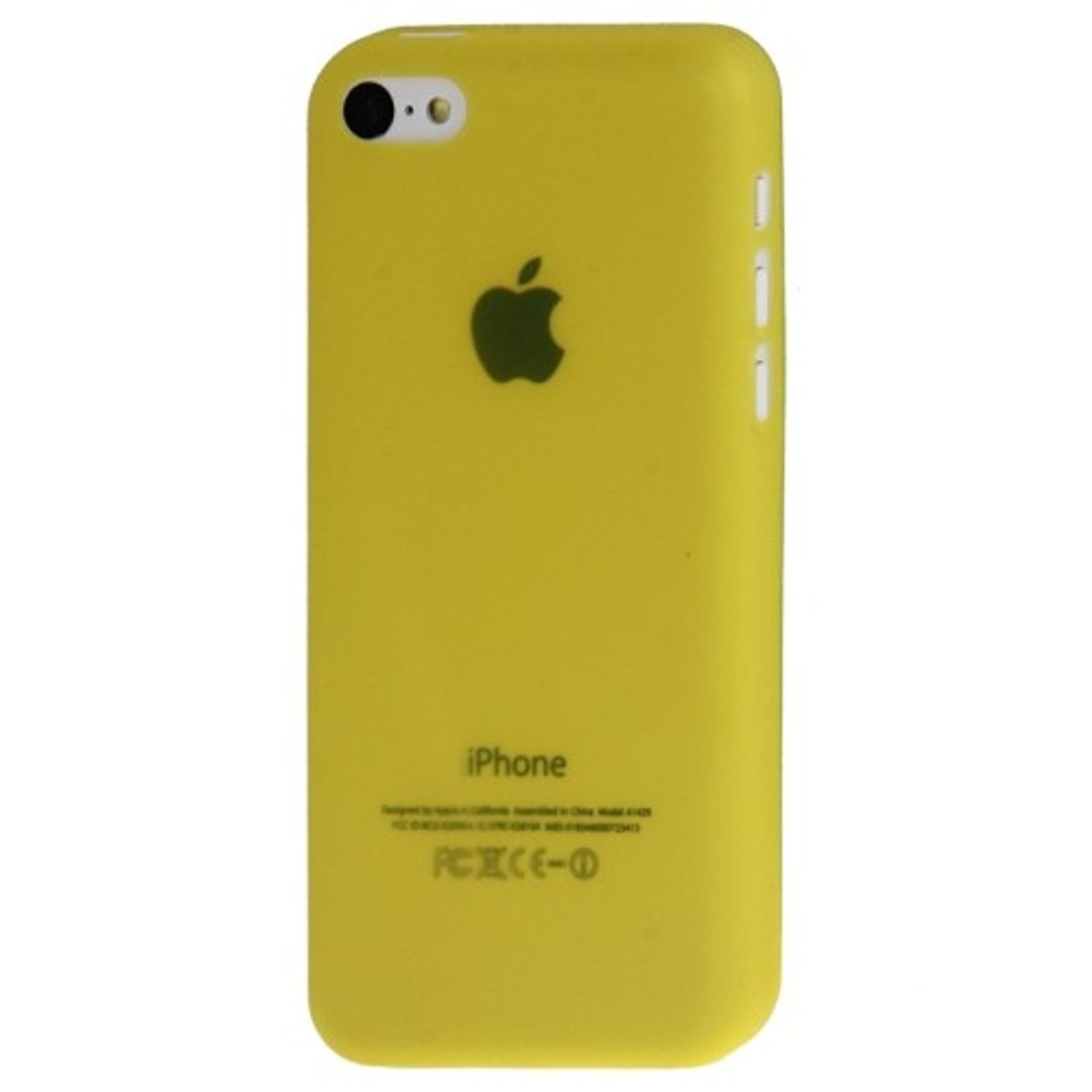 5c, iPhone Apple, Backcover, KÖNIG Handyhülle, Gelb DESIGN