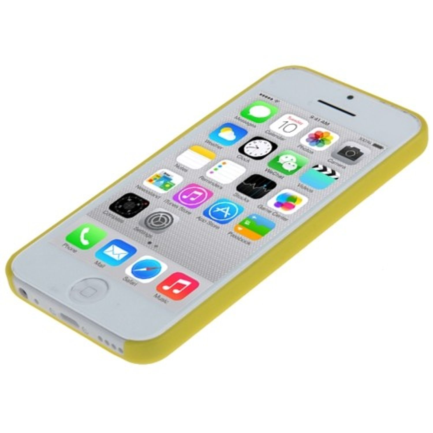 5c, iPhone Apple, Backcover, KÖNIG Handyhülle, Gelb DESIGN