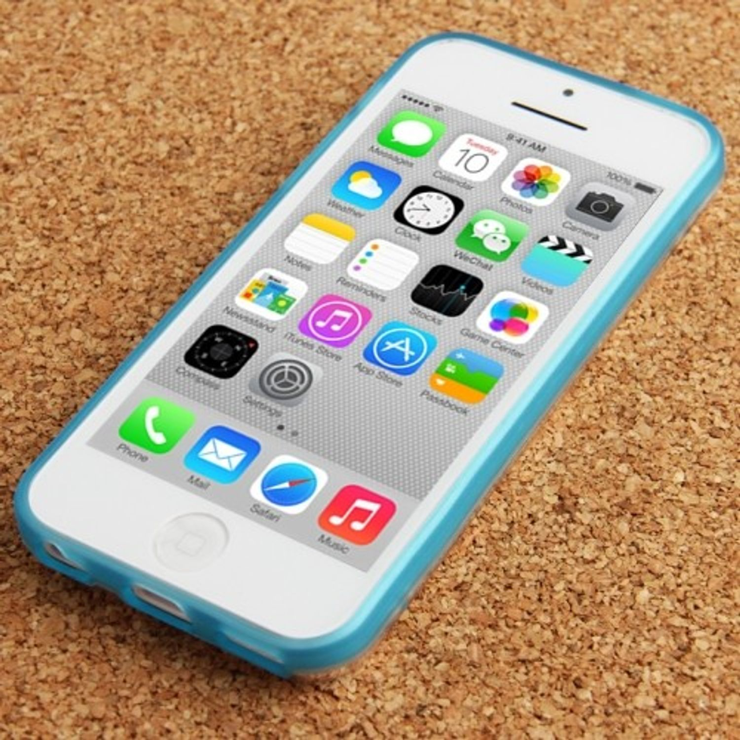 DESIGN Backcover, Blau iPhone Apple, Handyhülle, KÖNIG 5c,