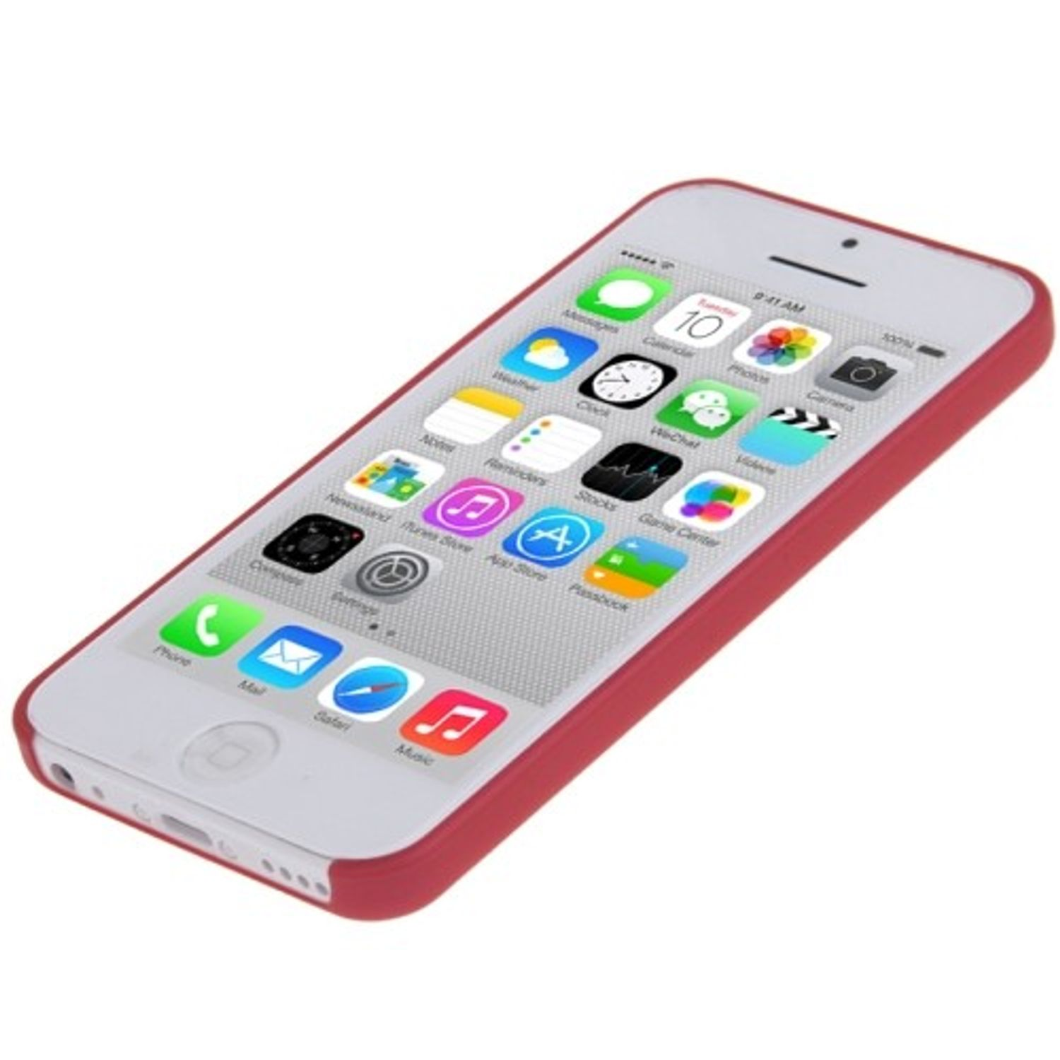 KÖNIG DESIGN Apple, Handyhülle, iPhone Backcover, Rot 5c