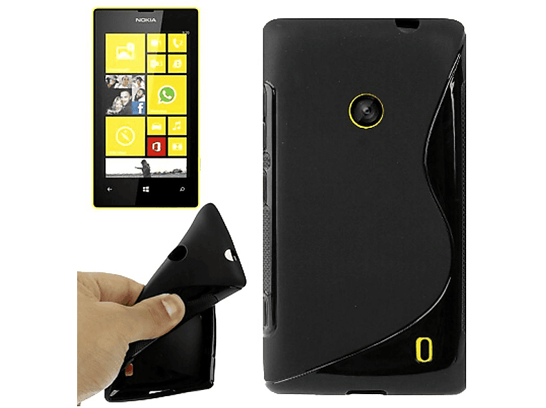 KÖNIG DESIGN Handyhülle, Backcover, Nokia, Lumia 520, Schwarz