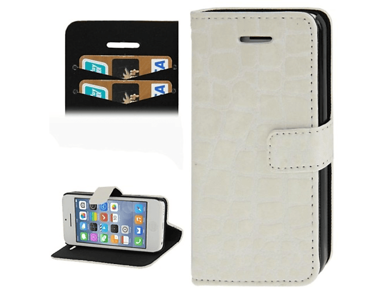 Backcover, Apple, KÖNIG Handyhülle, iPhone DESIGN Weiß 5c,