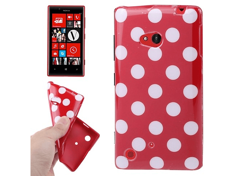 KÖNIG DESIGN Handyhülle, Backcover, Nokia, Lumia 720, Rot