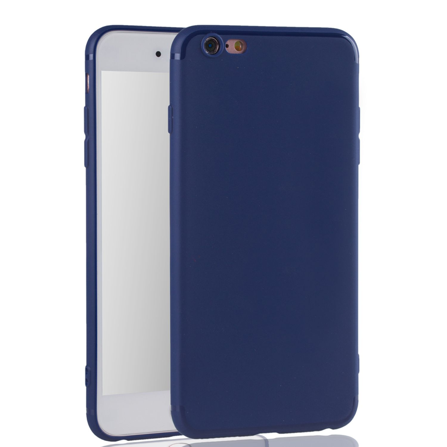 Backcover, / DESIGN Plus KÖNIG 6s Plus, IPhone Blau Handyhülle, 6 Apple,