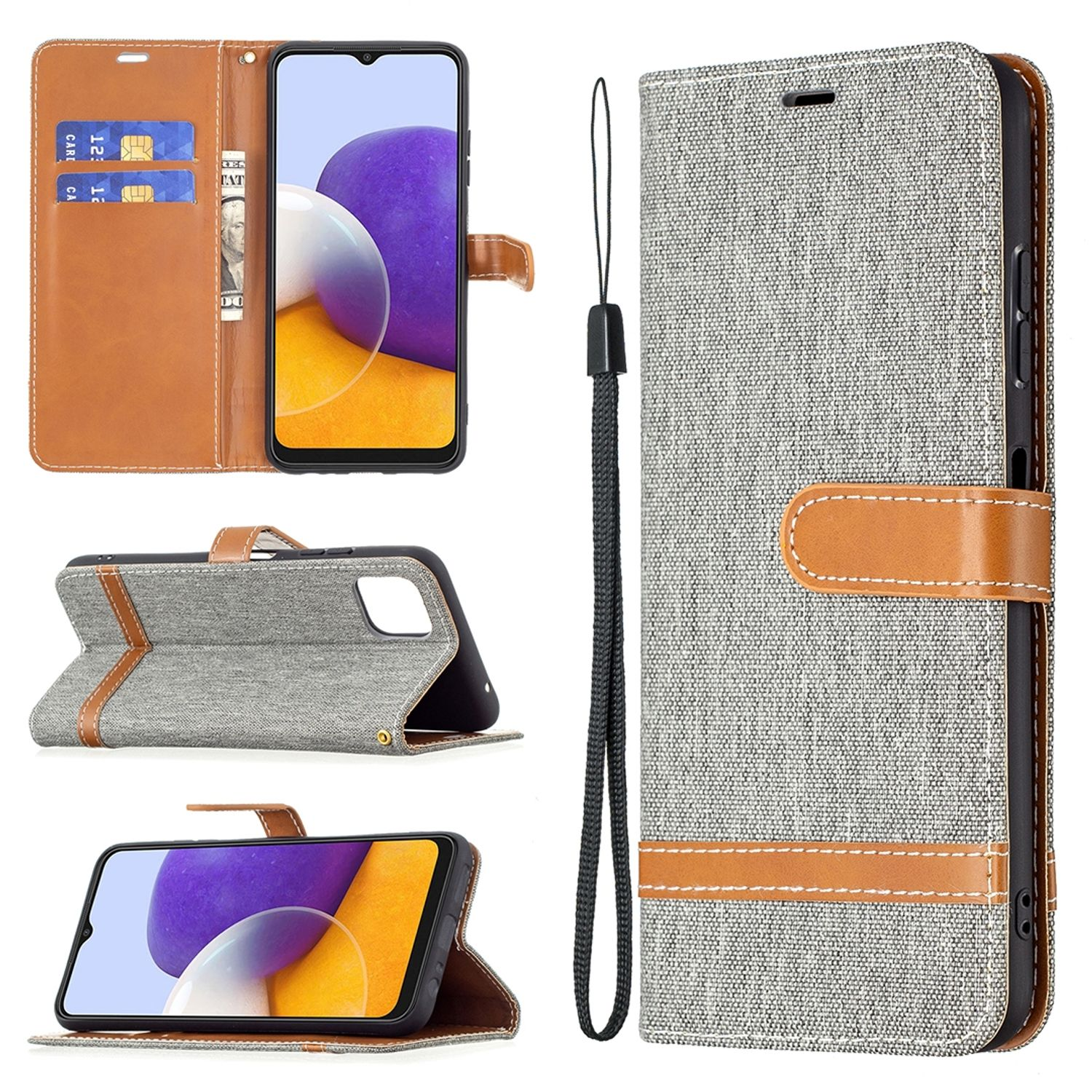 KÖNIG DESIGN Book Case, 5G, Galaxy Bookcover, A22 Samsung, 40