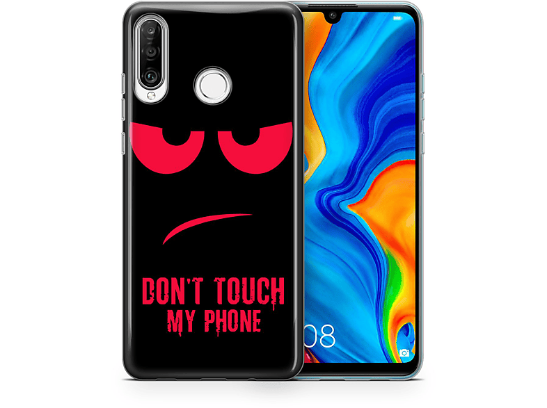 KÖNIG DESIGN Handyhülle, Backcover, Huawei, Mate 30 Pro, Rot