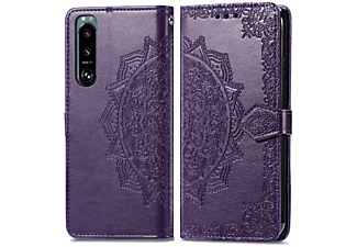 KÖNIG DESIGN Book Case, Bookcover, Sony, Xperia 5 III, Violett
