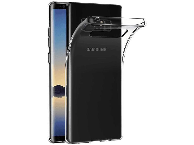 KÖNIG DESIGN Handyhülle Ultra Dünn Bumper, Backcover, Samsung, Galaxy Note 8, Transparent