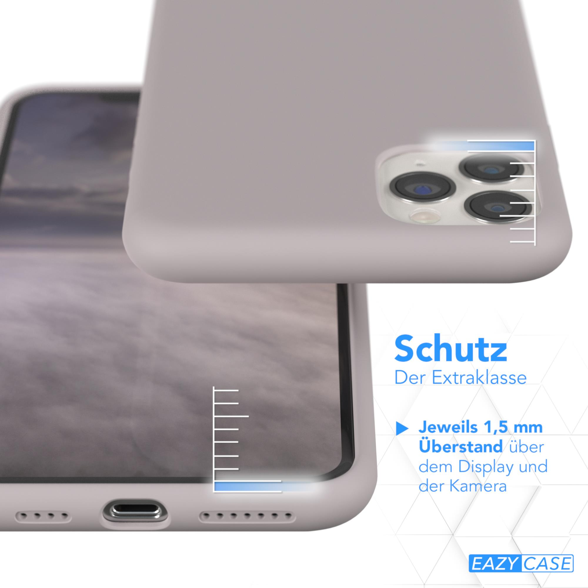 EAZY CASE Premium Silikon Handycase, Rosa Backcover, iPhone 11 Max, Braun Apple, Pro