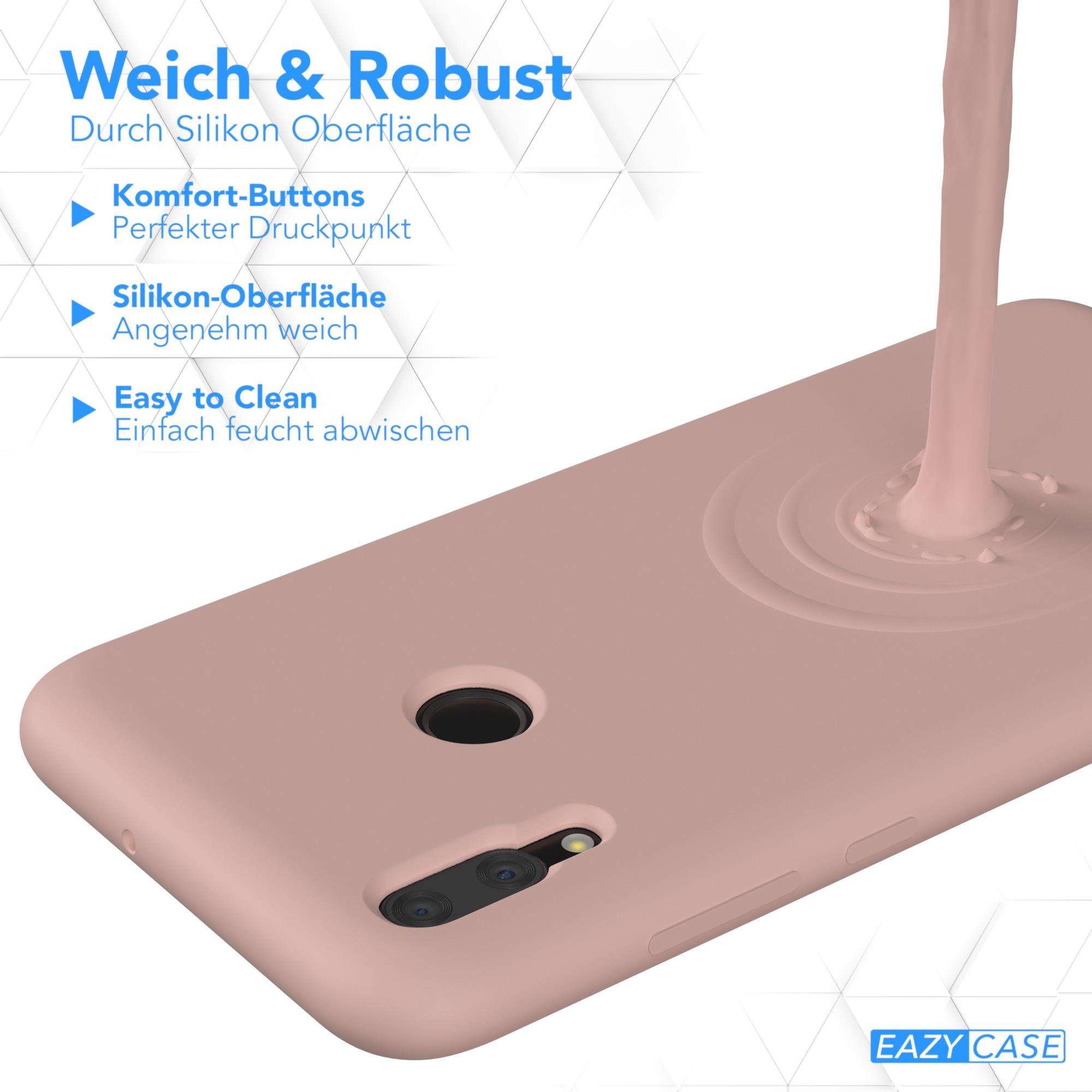 P Premium EAZY Rosa (2019), Handycase, Smart Backcover, CASE Huawei, Braun Silikon