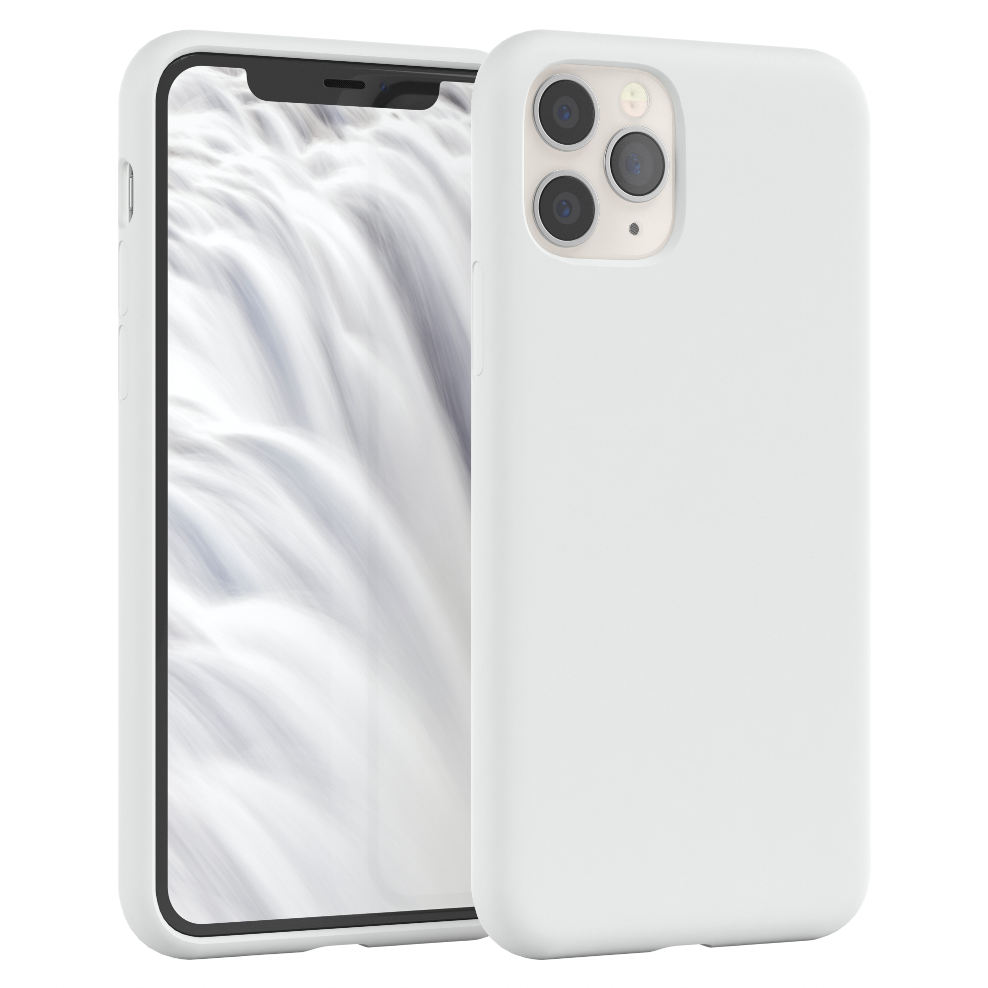 Silikon CASE Pro, 11 EAZY Apple, Backcover, iPhone Handycase, Premium Weiß