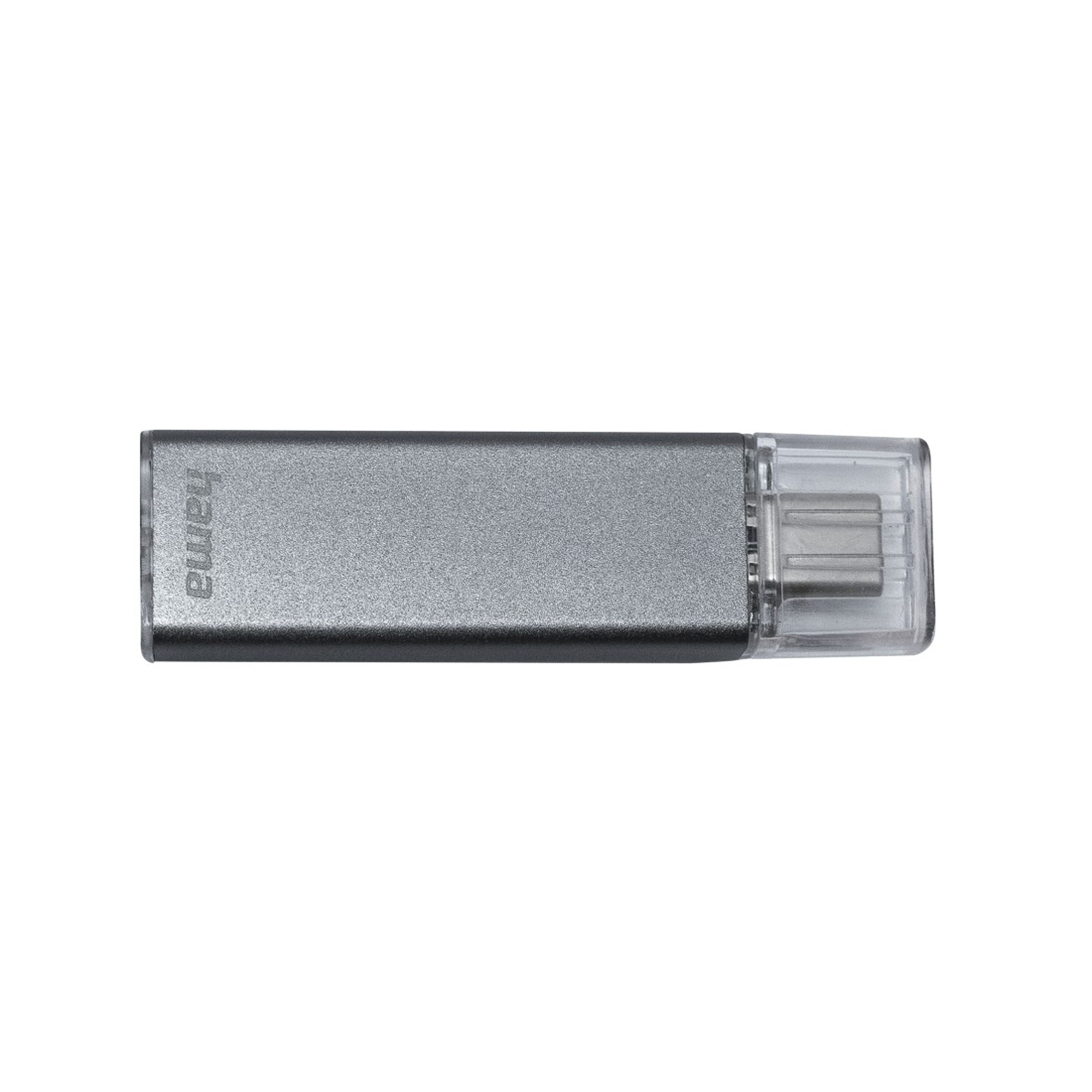 HAMA Uni-C Classic 128 GB (Anthrazit, GB) 128 USB-Stick