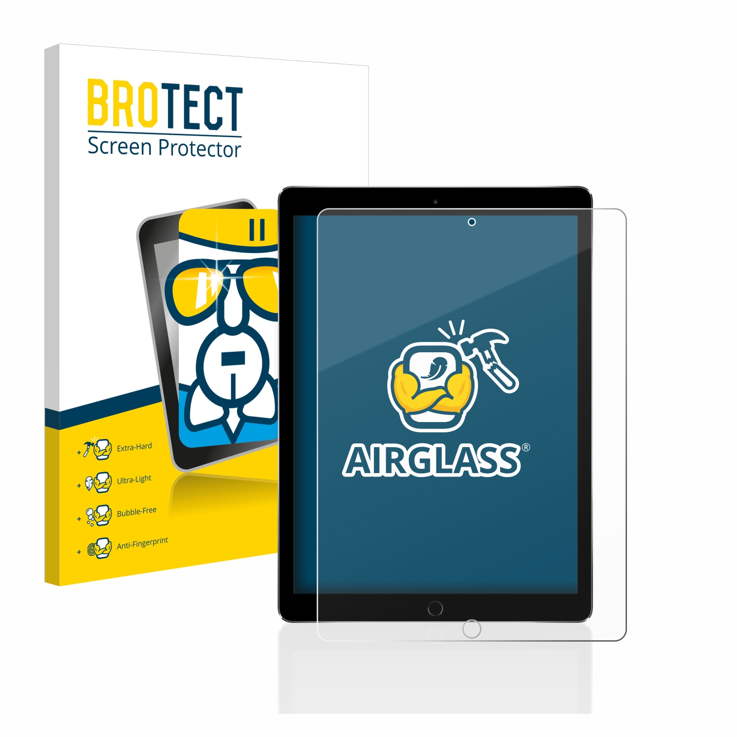 BROTECT Airglass klare 2015) Schutzfolie(für iPad Pro Apple 12.9