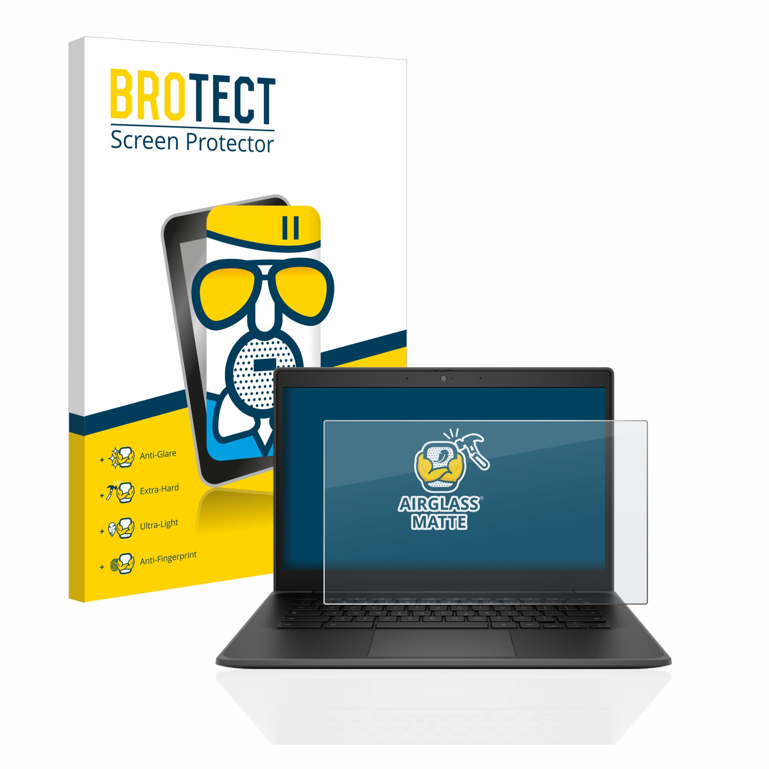 Schutzfolie(für 14 HP Fortis G10) Airglass matte BROTECT Chromebook