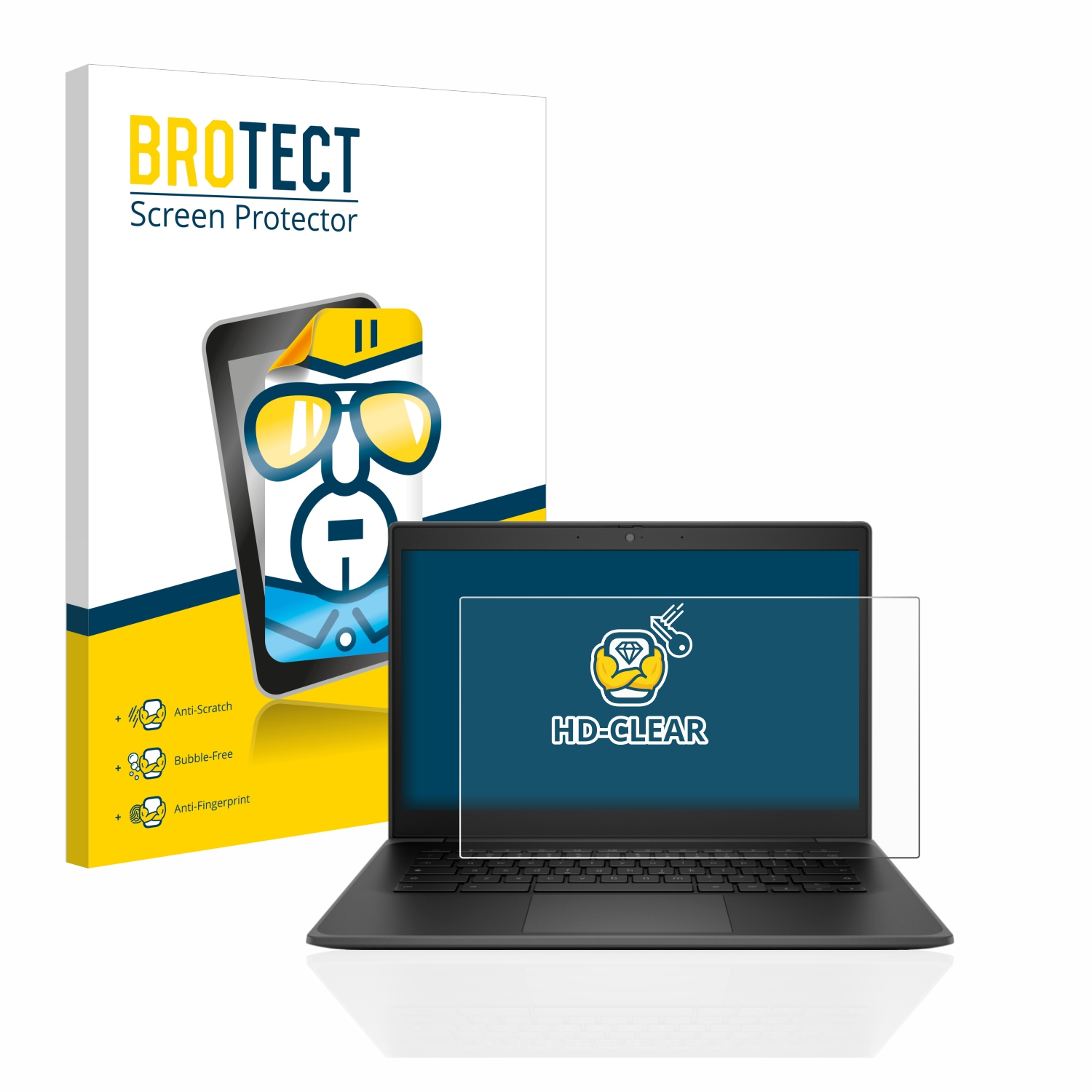 BROTECT klare Schutzfolie(für Chromebook Fortis 14 G10) HP