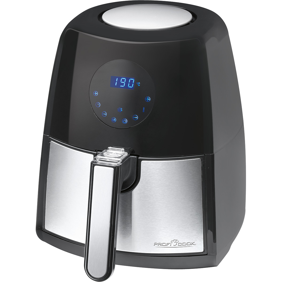 Freidora sin aceite - FR 1147 H PROFICOOK, 1500 W, Negro/Plata