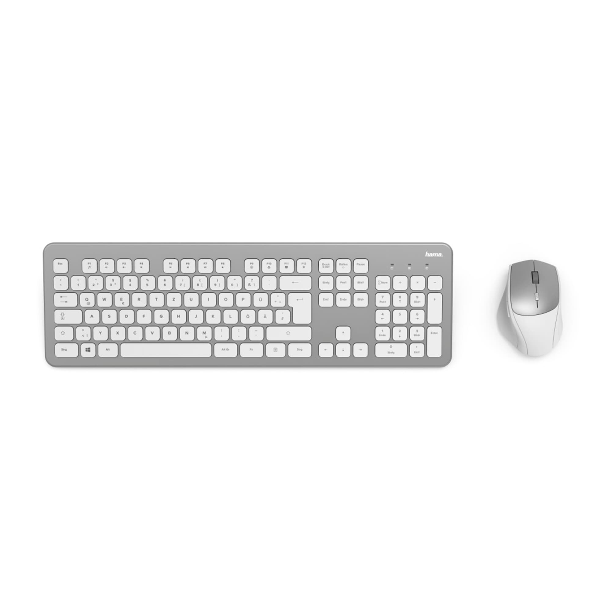 KMW-700, Tastatur/Maus HAMA Silber/Weiß Set,