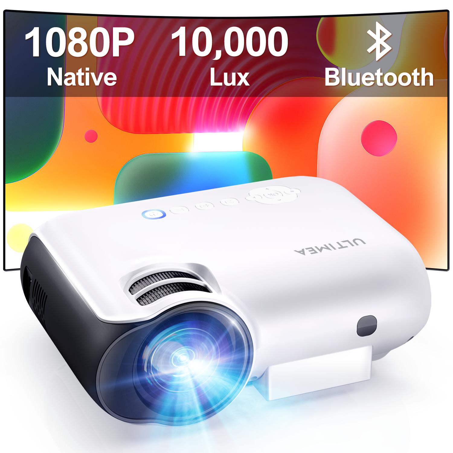 ULTIMEA Native 1080P 300 Beamer(Full-HD, ANSI-Lumen)