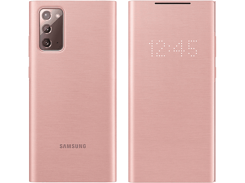 Series, Note LED-View Samsung, Bookcover, SAMSUNG Cover Galaxy 20, Rosegold