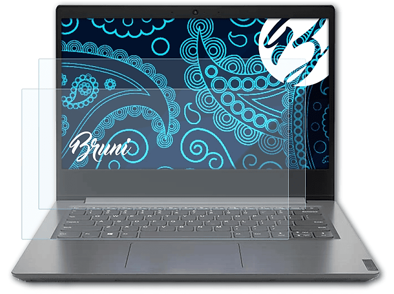 BRUNI 2x Lenovo Basics-Clear V14) Schutzfolie(für