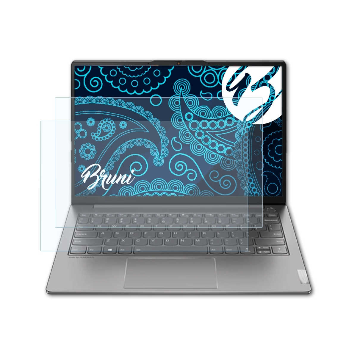 BRUNI 2x Basics-Clear Schutzfolie(für Lenovo 2)) ThinkBook 13s (Gen