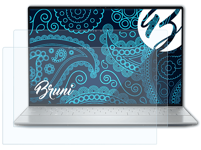 BRUNI 2x Basics-Clear Schutzfolie(für Dell XPS 13 Plus)