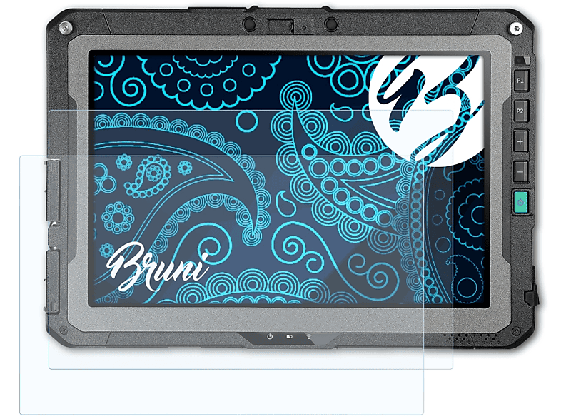 BRUNI 2x Basics-Clear Schutzfolie(für Getac ZX10)