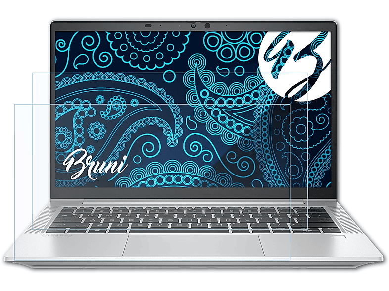 BRUNI 2x Basics-Clear Schutzfolie(für HP G8) Aero ProBook 635